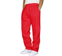 Xiaojiu Pantalons Décontractés Unisexe pour Hommes - Style Hip Hop Confortable avec Poches Et Entrejambe Décontracté sans Détails Visibles(RD2, XXL)