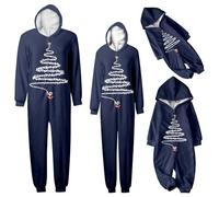 Xiaojiu Papa Maman Enfants Bébé Chrismas Vêtements, Cadeau De Noel pour Couple Pyjamas De Noël pour La Famille Pyjama Noel 3 Ans Costume Lutin Adulte Femme Deguisement(Femmes, XL)