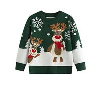Xiaojiu Pull Noel Enfant Cardigan Tricoté pour Garçon,Pull Noel Enfant 10 Ans Cadeau 10 Ans Garcon Cardigan Enfant Garcon Sportswear Garçon Sweat Garcon 4 Ans Vêtements Enfant(Vert,3-4 Ans)