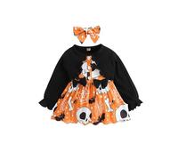 Xiaojiu Queue Tenue De Fête Soirée, Dequisement Halloween Costume Coccinelle Fille 3 Ans Tenue Premier Anniversaire Fille Deguisement Indienne Jupe Longue Enfant ENS Tout-Petit 12-18 Mois
