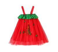Xiaojiu Robe Bebe Fille Noel, Costume Noel Bebe Garcon Robe Princesse 9 Mois Anniversaire 1 an Fille Tutu Africaine Cap-Vert pour Le Enfant Jupe Fluo(Enfant,4-5 Ans)