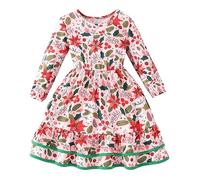 Xiaojiu Robe De Noel Enfant Fille, Vêtements Bébé 03 Mois Bébé Costume Princesse Fille Robe pour Anniversaire Bebe Africaine Enfant 10 Ans Jupe Tutu Bebe Tutu R(Tout-Petit,2-3 Ans)