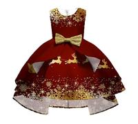 Xiaojiu Robe De Noel Fille 10 Ans, Bébé Combinaison Barboteuse Bebe Fille Princesse Robe Anniversaire 18Mois Pull Enfant Jupe Kawaii Japonaise Tutu(Enfant,9-10 Ans)