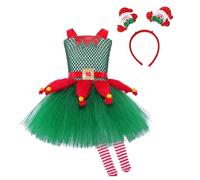 Xiaojiu Robe De Noel Fille 6 Ans, Tenue Bebe Noel Robe De Princesse Fille 3 Ans Anniversaire 3 Mercredi Enfant Jupe Écossaise 10 Tutu Danse C Enfant 10-12 Ans