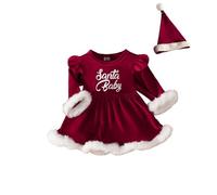 Xiaojiu Robe De Noel Rouge Mere Et Fille Bodies Bebe Fille Noël Robe Mariage Bebe Fille 2 Ans,Jupe Tutu Fille 5 Ans Jupe Bleue Fille Vêtements pour Bébé Jupe Short Robe H(Rouge-99,18-24 Mois)