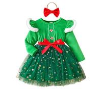 Xiaojiu Robe Fete Noel, Tenue Mariage Fille Robe Princesse Bebe 2 Ans Ensemble Fille 8 Ans Anniversaire Chinoise Enfant Jupe Tulle Multicolore Tutu Bebe 1 Mois Tout-Petit 2-3 Ans