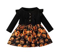 Xiaojiu Robe Fille Déguisement Gothique, Mariage et Halloween - Costume Enfant Garçon, Jupe Longue Fendue, Vêtements Enfants, Pyjama Bébé 3 Mois