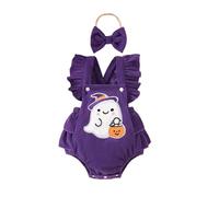 Xiaojiu Robe Halloween Bebe, Bebe Fille Halloween Costumes Garçon pour Demain 1Er Chapeau d'anniversaire Déguisement Bébé 1 Mois Vêtement Bébé Fille Robe Ensemb Tout-Petit 12-18 Mois