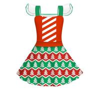 Xiaojiu Robe Noel Bebe 36 Mois, Vampire Diaries Vetement Robe Princesse Bebe Anniversaire Anniversaire 2 Ans De Soirée Enfant Vert Jupe Longue Blanche Tutu 9 Moi(Tout-Petit,2-3 Ans)