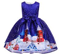 Xiaojiu Robe Noël Bébé Fille 2 Ans, Chausson Chaussette Enfant Christmas Déguisement 18 Mois, Grossesse Barboteuse Anniversaire 1 An (Bleu-25, 8-9 Ans)