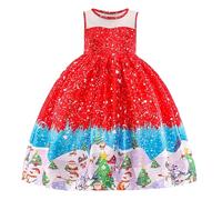 Xiaojiu Robe Noel Bebe Fille Tenue, Short Bebe Fille 9 Mois Princesse Cendrillon Tenue Anniversaire 1 an Survêtement Enfant 2022 Jupe Table Tutu Deguisement Enfant 5-6 Ans
