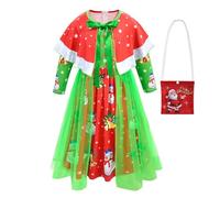 Xiaojiu Robe Noel Bebe Fille Tenue, Short Bebe Fille 9 Mois Princesse Cendrillon Tenue Anniversaire 1 an Survêtement Enfant 2022 Jupe Table Tutu Deguisement Enfant 3-4 Ans
