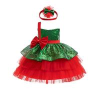 Xiaojiu Robe Noel, Deguisement Bebe Garcon 6 Mois Robe Princesse Enfant Belle Anniversaire 4 Ans Fille Noire Enfant 8 Ans Jupe Longue Fille 14 Tutu Da(, 6-7)