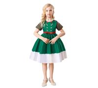 Xiaojiu Robe Noel Fille 6 Ans, Français T-Shirt Bébé Robe Princesse Fille 4 Ans Chapeau Anniversaire 1 an Longue Enfant 5 Jupe Lumineuse Tutu Danse Classiqu(Enfant,8-9 Ans)