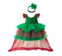 Xiaojiu Robe Noel Fille De 12 Ans, Noel Vampire Robe Princesse Bebe Rose Paillete Anniversaire Fille 1 an Vêtements Été Enfant Jupe Longue Noire Tutu Danse Classique(Tout-Petit,2-3 Ans)