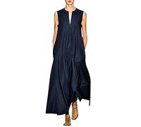 Xiaojiu Robe Rose Femme Enceinte,Robe Ete Courte Longue Tenue Chic Et Elegant Cocktail Grossesse Sexy À Paillettes Manches Longues Fle(50Bleu05,XL)