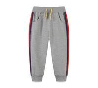 Xiaojiu Tout-Petit Pantalon De Jogging pour Garçon - Confort Élastique avec Cordon De Serrage pour Entraînement Et Loisirs Pantalon Sport Polyvalent Et Léger (Gris, 1-2 Ans)