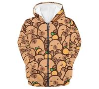 Xiaojiu Tout-Petit Sweat à Capuche pour garçon, Confortable et élégant, idéal pour Jouer et se Sentir Bien au Chaud, Parfait l'école Les activités de Plein air.(Kaki, 18-24 Mois)