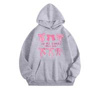 Xiaojiu Tout-Petit Sweats À Capuche Et Sweat-Shirts pour Filles - Automne-Hiver Design Cœur Imprimé Manches Longues Et Poche Pratique Gris 1-2 Ans
