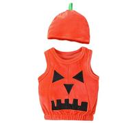 Xiaojiu Unisexe Ensemble Citrouille Mignon, Citrouille Enfant Garcon 10 Ans Deguisement Garcon 2 Ans Robe De Princesse Fille 3 Costume De Déguisement Pyjama 18 Mois Tout-petit 18-24 mois