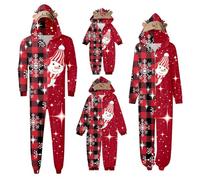 Xiaojiu Xmas Costume De Nuit Sleepwear Homewear, Pyjama De Couple Assorti Pull Noel Famille Mon Premier Noel Costume Noël Bébé Men Noël Pyjamas(Hommes, XL)