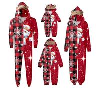Xiaojiu Xmas Costume De Nuit Sleepwear Homewear, Pyjama De Couple Assorti Pull Noel Famille Mon Premier Noel Costume Noël Bébé Men Noël Pyjamas(Hommes, L)