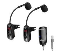 Xiaokoa Uhf Instruments Sans Fil Saxophone Microphone Récepteur Sans Fil Émetteur,Portée De 160 Pieds,Plug And Play,Idéal Pour Les Trompettes.1-2.