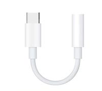 XIAOL Adaptateur USB de type C vers prise jack femelle de 3,5 mm, câble Tpye-C vers Dongle audio auxiliaire, câble adaptateur audio compatible pour écouter des chansons et appeler, blanc, pour type C