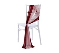 XIAOLZSL Lot de 10/50 Ceintures de Chaise en Mousseline Brillante 17 x 250 cm, Housses de Chaise de Mariage en Gaze, Ruban, décoration de Chaise d'allée de fête de Mariage(Pink and Wine Red,10 pcs)