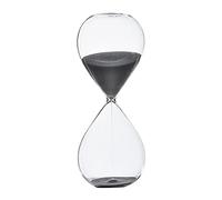 XIAOLZSL Sablier 5/30/60 Minutes Sablier Temps de Gestion du Temps Personnalité Creative Personnalité Verre Ornements Sablier Magnétique(Black,60min)