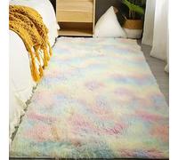 XIAOMEI Tapis Salon Shaggy 240 x 340 cm Poil Long Descente de Lit Chambre Grande Taille Facile à Nettoyer pour Chambre à Coucher, d'enfant, Multicolore