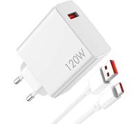 Xiaomi 120 Watt Hyper Charger Combo blanc, puissance de sortie jusqu'à 120 watts