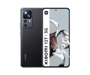 Xiaomi 12T 5G - Smartphone 8+256 Go, écran AMOLED CrystalRes de 6,67" 120 Hz, MediaTek Dimensity 8100-Ultra, Appareil Photo Professionnel 108 MP, Hypercharge Intelligente 120 W, 5000 mAh, Noir