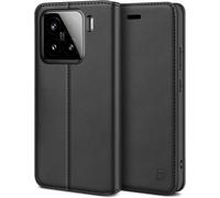 Xiaomi 15 Case, Xiaomi 15 Premium Leather Flip Case Wallet, Flip Case With Credit Card Holder, Magnetic Closure, Black