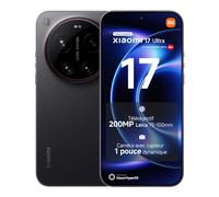 XIAOMI 17 Ultra, Smartphone 16+1024 GB, Téléobjectif Leica 200MP 75-100mm, Capteur LOFIC HDR, HyperAI, Optique Leica APO, Noir, Garantie prolongée d'1 an, Chargeur Non fourni