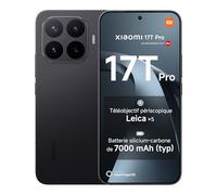 XIAOMI 17T Pro, Smartphone 12+256 Go, écran Eye-Care 6,83" 144Hz, Batterie 7000mAh, Téléobjectif Leica x5, HyperCharge 100W, Noir, 1 an de Garantie supplémentaire