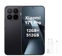 XIAOMI 17T Pro Smartphone 12 Go + 512 Go - Téléphone portable avec Android, écran Eye-Care de 6,83 pouces 144Hz, batterie au silicium-carbone de 7000 mAh, appareil photo téléobjectif Leica 5X, Noir