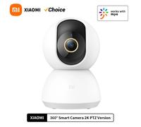 Xiaomi 360 ° Caméra de sécurité intelligente pour la maison, Mi PTZ 2K Webcam 1296P 3 mégapixels, détection humaine par IA, vision nocturne, compatible avec Mijia