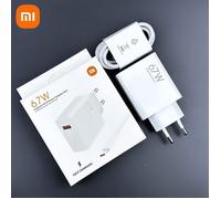 Xiaomi 67W chargeur Turbo Charge rapide adaptateur ue 6A cble Usb Type C pour Note Pro Mi 13 Lite K60 K60E K50 C CHARGEUR TELEPHONE