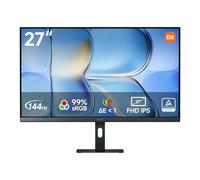 XIAOMI A27i 2026 Écran PC 27 Pouces FHD, 144Hz, IPS, 99% sRGB, ΔE<1, FreeSync, TÜV Low Blue Light, Ultra-Mince, 1920x1080, HDMI, DP, Moniteur PC Bureau - Noir