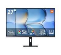 XIAOMI A27i 2026 Écran PC 27 Pouces FHD, 144Hz, IPS, 99% sRGB, ΔE<1, FreeSync, TÜV Low Blue Light, Ultra-Mince, 1920x1080, HDMI, DP, Moniteur PC Bureau - Noir