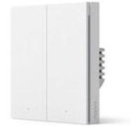 Aqara Interrupteur mural H1 EU – 2 boutons, sans neutre, nécessite Hub, compatible HomeKit & Alexa