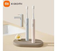 XIAOMI-Brosse à dents électrique sonique, blanchiment des dents, brosses à dents intelligentes vibrantes à ultrasons, IPX7, Original, ATA JIA T200, étanche blue Add 3 head