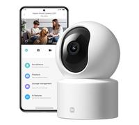 Xiaomi Caméra de sécurité C201 1080p Wi‑Fi 6 360° Vision nocturne couleur Audio bidirectionnel