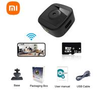 Xiaomi-Caméra vidéo de sécurité portable sans fil WiFi,vision nocturne,poignées de mouvement,caméscope,mini moniteur,maison intelligente,1080P -Camera With 32GB