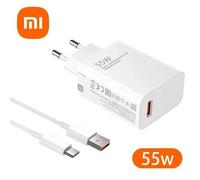 Xiaomi ¿ Chargeur Ultra Rapide D'origine 120w Qc 5.0, Prise Ue 6a Type C, Câble 67w 55w 33w, Adaptateur De Charge Rapide Pour Iphone Huawei 2025,Ue 55w Avec Boîte