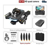 Xiaomi-Drone Gps 5g P17,Photographie Aérienne Hd Professionnelle,Quatre Caméras Omnidirectionnelles,Évitement D'obstacles,Jouets De Importateur - Type Carbon Fiber-8k-1b #A-Generique