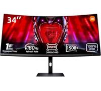 Xiaomi G34WQi écran plat de PC 86,4 cm (34") 3440 x 1440 pixels Wide Quad HD LED Noir