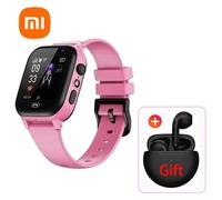 Xiaomi Enfants 5G Montre Intelligente Sos Gps Localisation Appel Vidéo Carte Sim Enfant Caméra Étanche Mise À Niveau 2025 Pour Garçons Filles Ajouter Des Écouteurs.Pink Add Black.