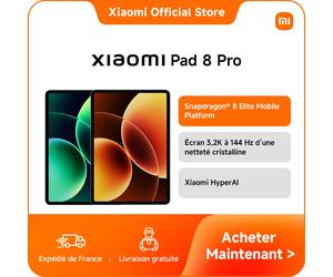 Xiaomi France | Xiaomi Pad 8 Pro,Processeur Snapdragon® 8 Elite,Une expérience bureautique sans compromis,Compatible avec le tout nouveau Xiaomi Focus Pen Pro Gris